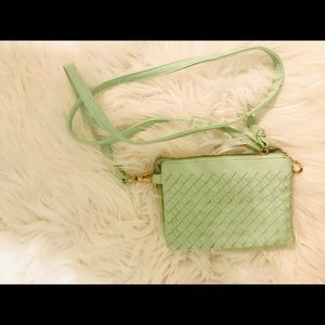 Mint crossbody bag